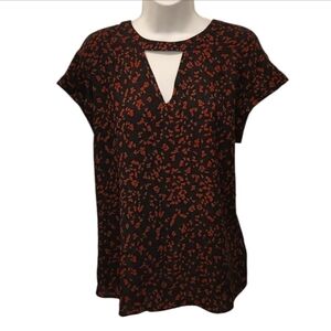 Fortune + Ivy Floral Cut Out Top